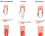 Options de formes pour ongles courts