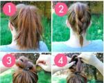 How to make a messy bun on your head?