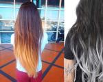 Ombre for long hair - Transformation with a gradient