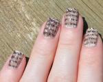 How to make a manicure from newspaper, tips for original design at home