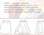 Skirt in Russian folk costume