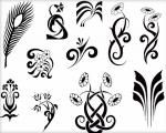 Kako narediti lahke tetovaže s peresom na roki, kako dolge in preproste skice za začetnike Tattoo od komolca do roke